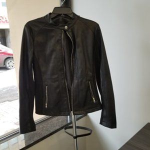 Black Faux Leather Jacket